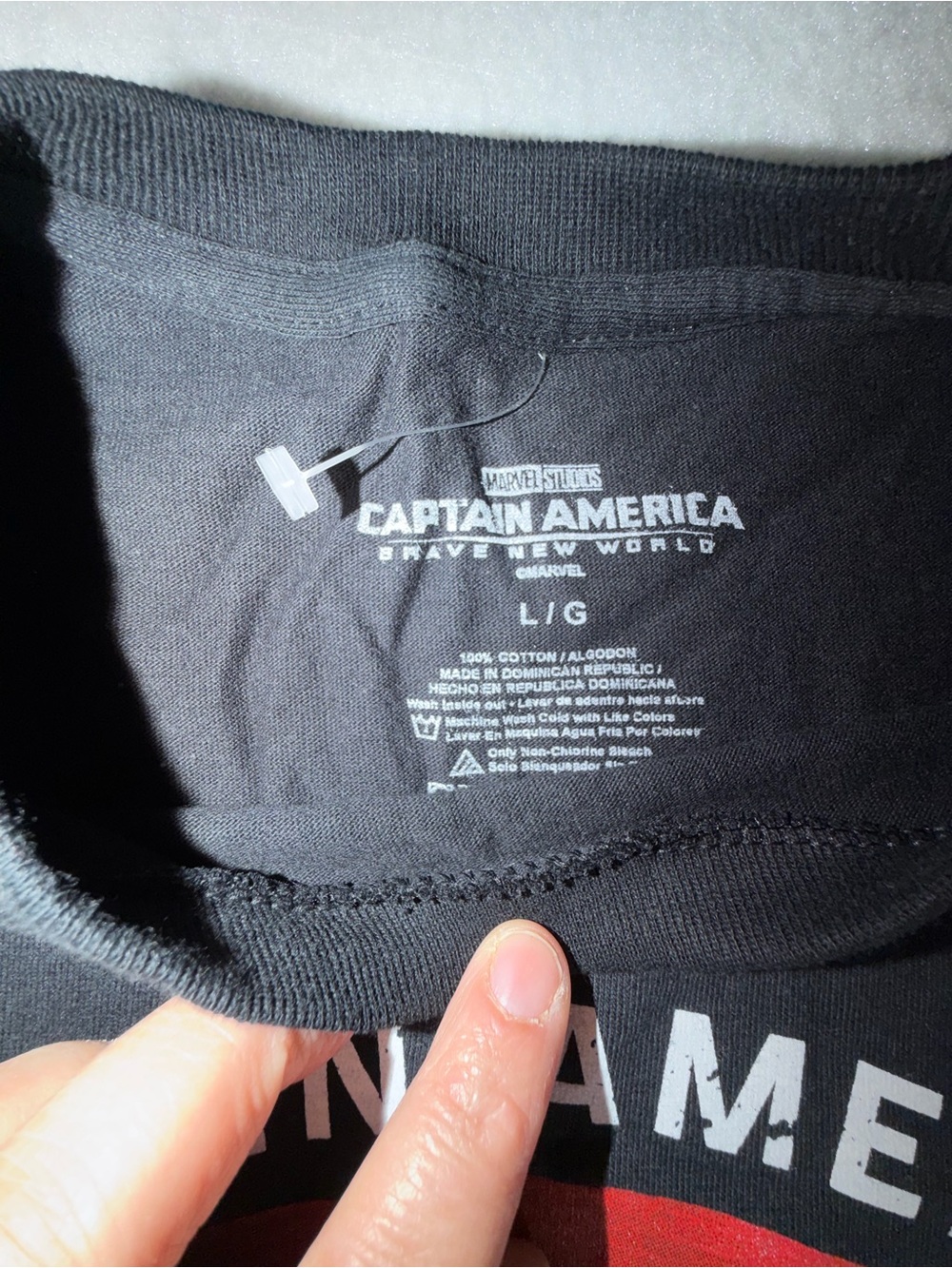 Captain America Brave New World Graphic Tee - Black - Picture 3 of 4